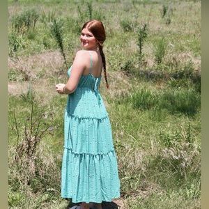 NEW teal maxi dress